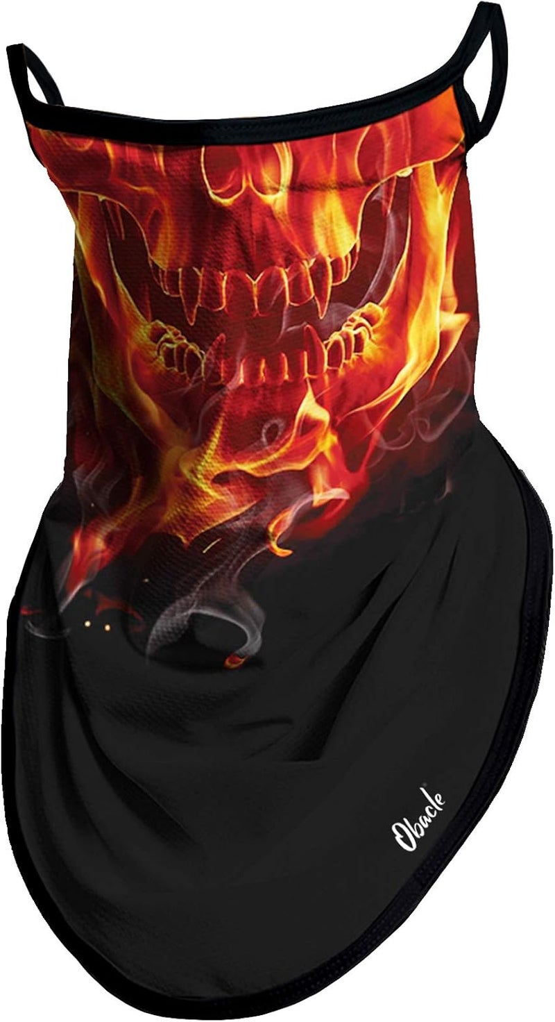 Obacle Bandana Face Mask with Ear Loops Neck Gaiter Face Mask Scarf Face Cover for Men Women - Image 1